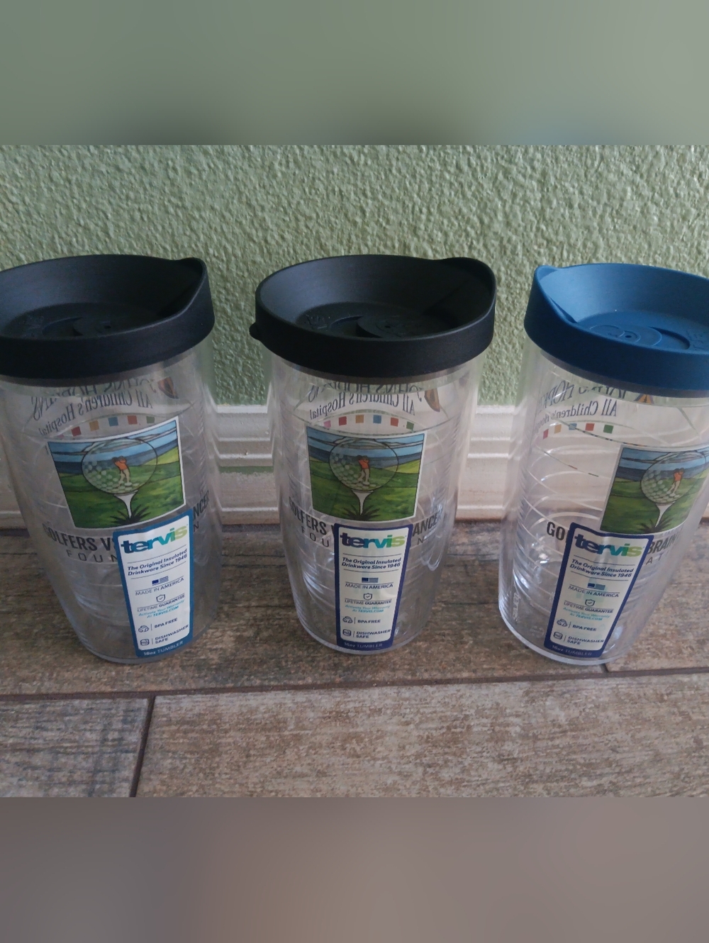 Tervis Clear Insulated Tumbler with Black Lid